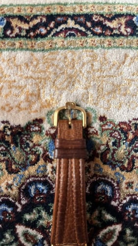 ساعة - دنهل (مطلي ذهبي كامل)