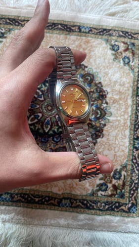 ساعة سيكو - مينا ذهبي