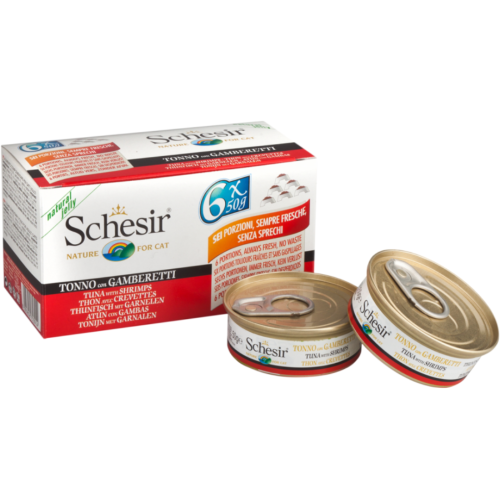 شيزر طعام رطب التونا والجمبري في الجيلي للقطط 50غ×...