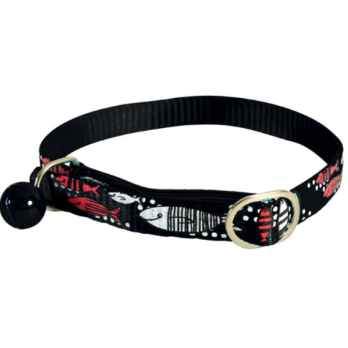 زولكس طوق نايلون برسمة سمك السردين مع الجرس 30سم