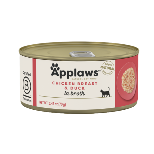 ابلاوز طعام رطب صدور الدجاج مع البط للقطط 70غ