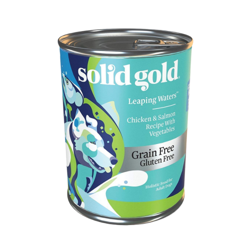 سوليد قولد طعام رطب بالدجاج والسلمون والخضار للكلا...