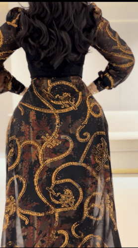 فستان شيفون كلوش