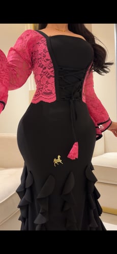 فستان سترتش كريب