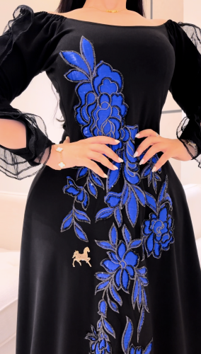 فستان كلوش سترتش كريب