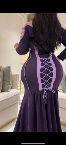 فستان سترتش كريب