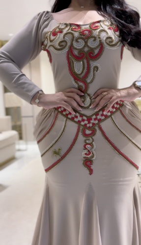 فستان سترتش كريب