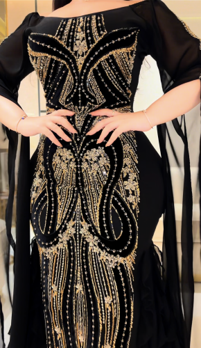 فستان سترتش كريب