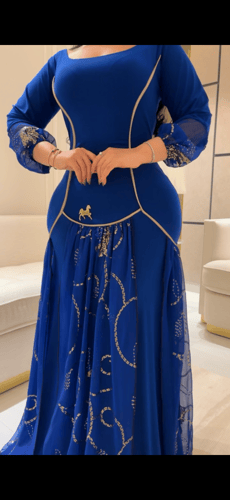 فستان سترتش بشيفونات