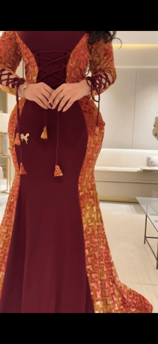 فستان سترتش بربطات