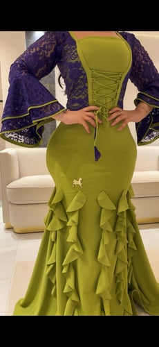 فستان سترتش كريب