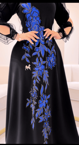 فستان كلوش سترتش كريب