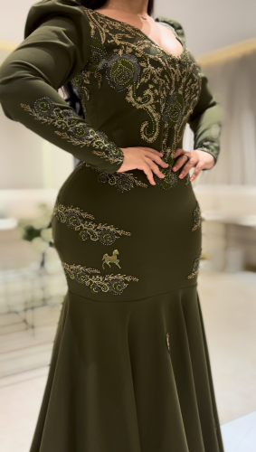 فستان سترتش كريب