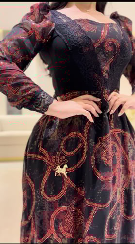 فستان شيفون كلوش