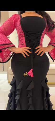 فستان سترتش كريب