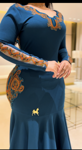 فستان سترتش كريب