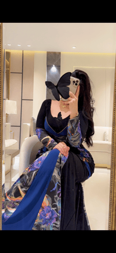 فستان سترتش مشجر