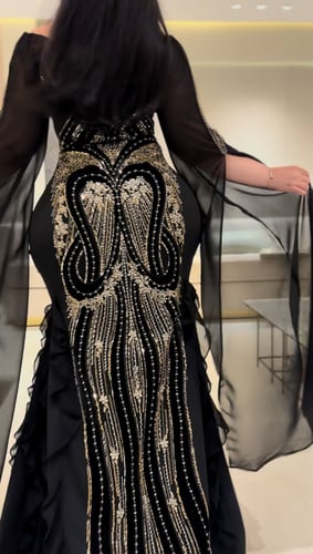 فستان سترتش كريب