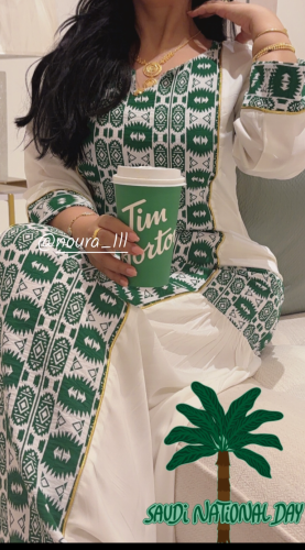 جلابيه قطن لليوم الوطني