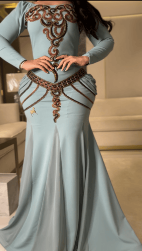 فستان سترتش كريب