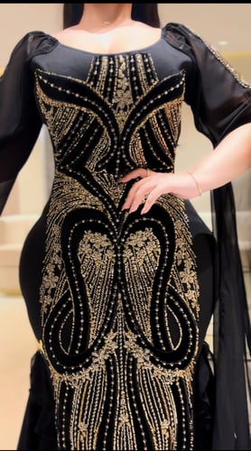 فستان سترتش كريب