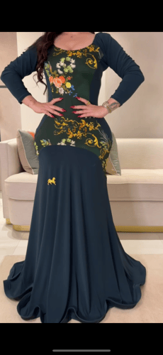 فستان سترتش مع حرير إيطالي