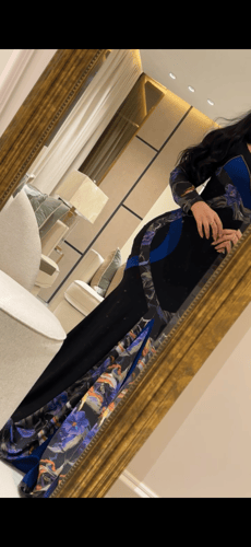 فستان سترتش مشجر