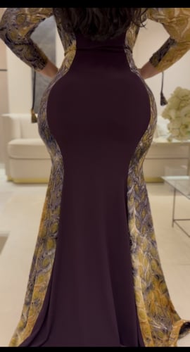 فستان سترتش بربطات