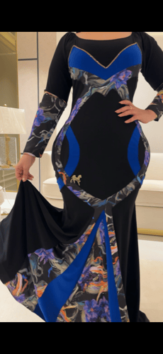 فستان سترتش مشجر