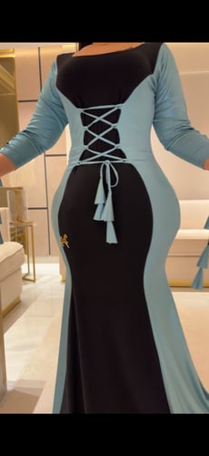 فستان سترتش بربطات