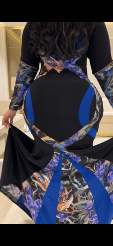 فستان سترتش مشجر