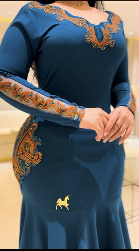 فستان سترتش كريب