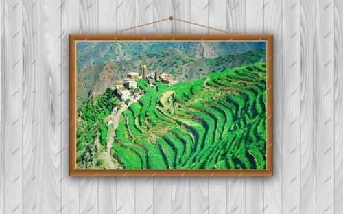 المدرجات الزراعية بجبل طلان - قرية المسترب