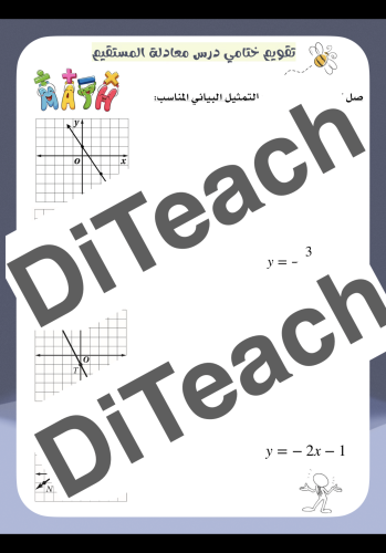 استراتيجية (صل) لدرس معادلة المستقيم