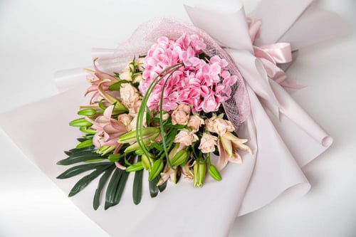 Pink Hydrangea Bouquet