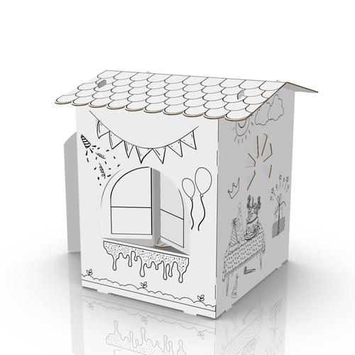 بيت اللعب و التلوين ( كبير الحجم ) مع 4 لوان مجاني...