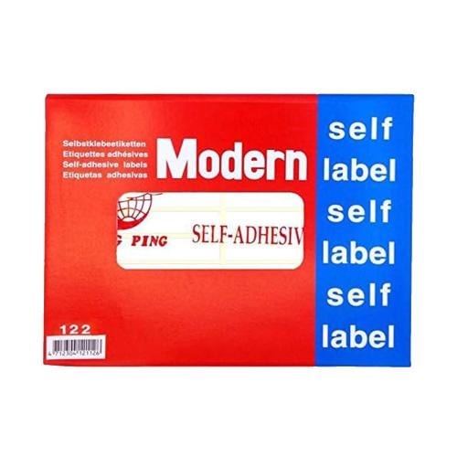 استيكر أبيض مستطيل ( 122 ) - MODERN
