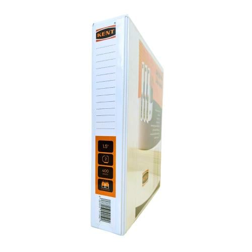 ملف ابيض حلقات 2 حلقة 1.5 بوصة A4 , كنت - KENT