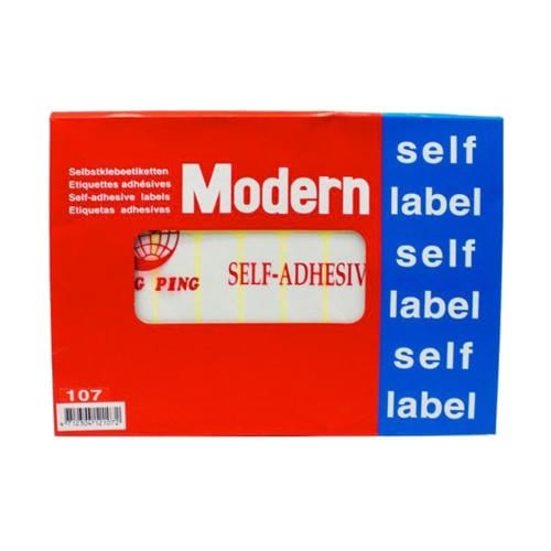 استيكر أبيض مستطيل ( 107 ) - MODERN