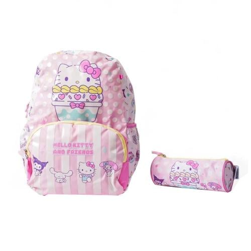 شنطة ظهر بطبعات هيلوكاتي مع مقلمية - 16 بوصة