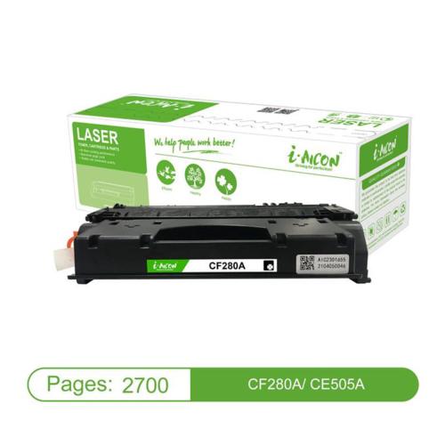 حبر طابعة HP 80A أسود i-Aicon - CF280A