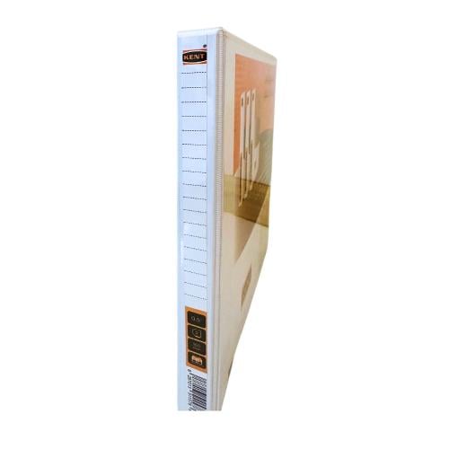 ملف ابيض حلقات 2 حلقة 0.5 بوصة A4 , كنت - KENT