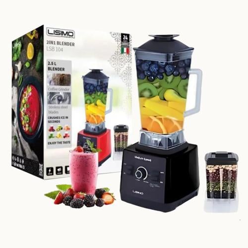 خلاط 2 لتر مع مطحنة 2 في 1 LISIMO