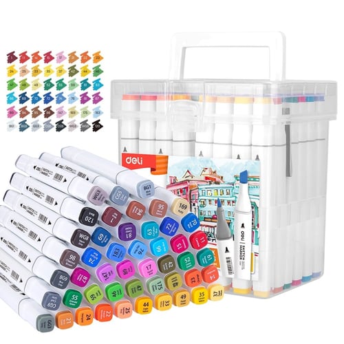 طقم أقلام ماركر 48 لون - DELI