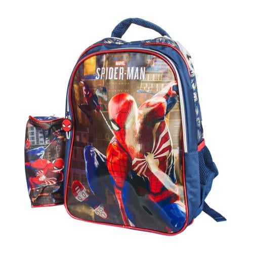 شنطة ظهر 16 أنش مع مقلمية - سبيدرمان