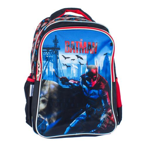 شنطة ظهر مدرسية بتصميم باتمان باللون الاسود 16 انش