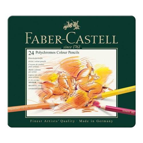 طقم الوان خشبية بوليكروموس 24 لون FABER CASTELL