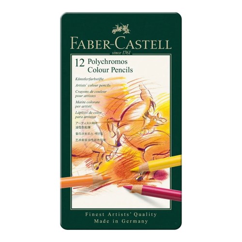 طقم الوان خشبية بوليكروموس 12 لون FABER CASTELL