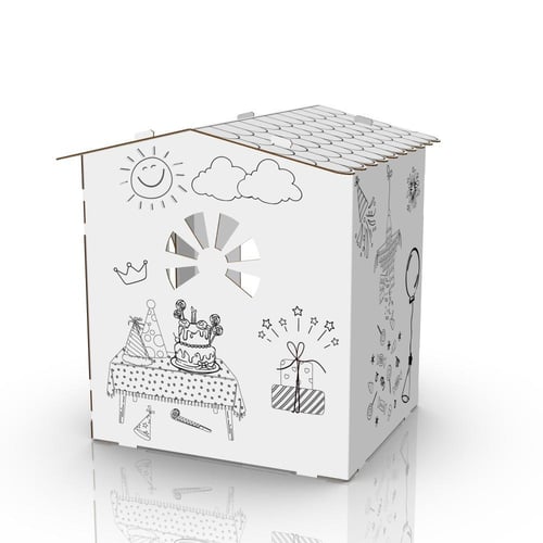 بيت اللعب و التلوين ( كبير الحجم ) مع 4 لوان مجاني...