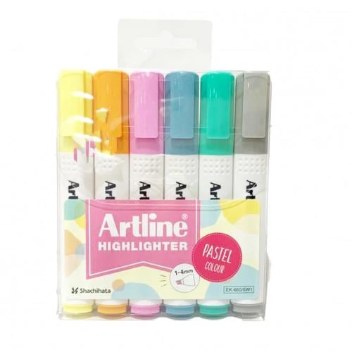 أقلام تظهير (هايلايتر) 6 لون - ARTLINE